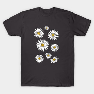 Daisies on Gray T-Shirt